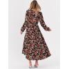 imageANRABESS Womens Long Sleeve Boho Maxi Dress 2025 Fall V Neck Floral Striped Casual Loose Fit Beach Vacation DressesFloral Black Red