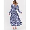 imageANRABESS Womens Long Sleeve Boho Maxi Dress 2025 Fall V Neck Floral Striped Casual Loose Fit Beach Vacation DressesFloral Blue