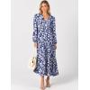 imageANRABESS Womens Long Sleeve Boho Maxi Dress 2025 Fall V Neck Floral Striped Casual Loose Fit Beach Vacation DressesFloral Blue