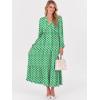 imageANRABESS Womens Long Sleeve Boho Maxi Dress 2025 Fall V Neck Floral Striped Casual Loose Fit Beach Vacation DressesLight Green