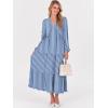 imageANRABESS Womens Long Sleeve Boho Maxi Dress 2025 Fall V Neck Floral Striped Casual Loose Fit Beach Vacation DressesStripe Blue White