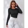 imageANRABESS Womens Long Sleeve Cable Knit Sweater Jumper Crewneck Pullover Soft Dressy Casual Tops Cute 2025 Fall Trendy OutfitsBlack