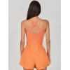 imageANRABESS Womens Mini Tennis Dresses Skort Summer Sleeveless One Piece Workout Romper Dress with Shorts Athletic 2025 OutfitOrange