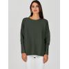 imageANRABESS Womens Oversized Batwing Long Sleeve Ribbed Knit Sweaters 2025 Fall OutfitsArmy Green