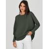 imageANRABESS Womens Oversized Batwing Long Sleeve Ribbed Knit Sweaters 2025 Fall OutfitsArmy Green