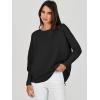 imageANRABESS Womens Oversized Batwing Long Sleeve Ribbed Knit Sweaters 2025 Fall OutfitsBlack