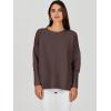 imageANRABESS Womens Oversized Batwing Long Sleeve Ribbed Knit Sweaters 2025 Fall OutfitsCoffee