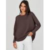 imageANRABESS Womens Oversized Batwing Long Sleeve Ribbed Knit Sweaters 2025 Fall OutfitsCoffee