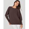 imageANRABESS Womens Oversized Batwing Long Sleeve Ribbed Knit Sweaters 2025 Fall OutfitsCoffee