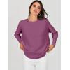 imageANRABESS Womens Oversized Batwing Long Sleeve Ribbed Knit Sweaters 2025 Fall OutfitsDeep Purple