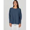 imageANRABESS Womens Oversized Batwing Long Sleeve Ribbed Knit Sweaters 2025 Fall OutfitsDusty Blue
