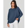 imageANRABESS Womens Oversized Batwing Long Sleeve Ribbed Knit Sweaters 2025 Fall OutfitsDusty Blue