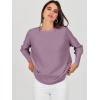 imageANRABESS Womens Oversized Batwing Long Sleeve Ribbed Knit Sweaters 2025 Fall OutfitsLight Purple