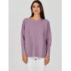 imageANRABESS Womens Oversized Batwing Long Sleeve Ribbed Knit Sweaters 2025 Fall OutfitsLight Purple