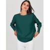 imageANRABESS Womens Oversized Batwing Long Sleeve Ribbed Knit Sweaters 2025 Fall OutfitsOpal Green