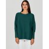 imageANRABESS Womens Oversized Batwing Long Sleeve Ribbed Knit Sweaters 2025 Fall OutfitsOpal Green