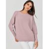 imageANRABESS Womens Oversized Batwing Long Sleeve Ribbed Knit Sweaters 2025 Fall OutfitsPink