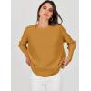 imageANRABESS Womens Oversized Batwing Long Sleeve Ribbed Knit Sweaters 2025 Fall OutfitsYellow