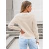 imageANRABESS Womens Striped Cardigan Sweaters Casual Long Sleeve Open Front Button Down Knit Cropped Jackets Fall Coat OuterwearStripe Beige