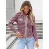 imageANRABESS Womens Striped Cardigan Sweaters Casual Long Sleeve Open Front Button Down Knit Cropped Jackets Fall Coat OuterwearStripe Burgundy
