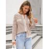 imageANRABESS Womens Striped Cardigan Sweaters Casual Long Sleeve Open Front Button Down Knit Cropped Jackets Fall Coat OuterwearStripe Khaki