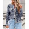 imageANRABESS Womens Striped Cardigan Sweaters Casual Long Sleeve Open Front Button Down Knit Cropped Jackets Fall Coat OuterwearStripe Navy Blue