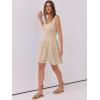 imageANRABESS Womens Sundress Beach Vacation Mini Tank Dresses Summer Casual Crochet Knit Scoop Neck Sleeveless DressBeige