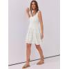 imageANRABESS Womens Sundress Beach Vacation Mini Tank Dresses Summer Casual Crochet Knit Scoop Neck Sleeveless DressWhite