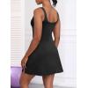 imageANRABESS Womens Tennis Dresses Built in Shorts and Bra Summer Sleeveless Athletic Workout Golf Mini Active Romper DressBlack
