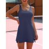imageANRABESS Womens Tennis Dresses Built in Shorts and Bra Summer Sleeveless Athletic Workout Golf Mini Active Romper DressDark Blue