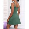 imageANRABESS Womens Tennis Dresses Built in Shorts and Bra Summer Sleeveless Athletic Workout Golf Mini Active Romper DressDark Green