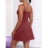 imageANRABESS Womens Tennis Dresses Built in Shorts and Bra Summer Sleeveless Athletic Workout Golf Mini Active Romper DressDeep Red