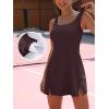 imageANRABESS Womens Tennis Dresses Built in Shorts and Bra Summer Sleeveless Athletic Workout Golf Mini Active Romper DressDeep Red Brown