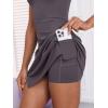 imageANRABESS Womens Tennis Dresses Built in Shorts and Bra Summer Sleeveless Athletic Workout Golf Mini Active Romper DressGray Chocolate