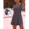 imageANRABESS Womens Tennis Dresses Built in Shorts and Bra Summer Sleeveless Athletic Workout Golf Mini Active Romper DressGray Chocolate