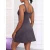 imageANRABESS Womens Tennis Dresses Built in Shorts and Bra Summer Sleeveless Athletic Workout Golf Mini Active Romper DressGray Chocolate