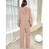 imageANRABESS Womens Two Piece Outfits Casual Knit Hooded Sweater Straight Leg Pants Set 2025 Fall Lounge Travel ClothesLight Camel