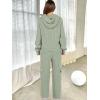imageANRABESS Womens Two Piece Outfits Casual Knit Hooded Sweater Straight Leg Pants Set 2025 Fall Lounge Travel ClothesLight Green