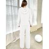 imageANRABESS Womens Two Piece Outfits Casual Knit Hooded Sweater Straight Leg Pants Set 2025 Fall Lounge Travel ClothesWhite