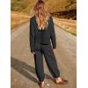 imageANRABESS Womens Two Piece Outfits Long Sleeve Knit Top Fall Sweater Set Oversized Pants Tracksuit Lounge SetsBlack