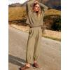 imageANRABESS Womens Two Piece Outfits Long Sleeve Knit Top Fall Sweater Set Oversized Pants Tracksuit Lounge SetsBrown