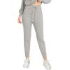 imageANRABESS Womens Two Piece Outfits Sweater Lounge Sets Long Sleeve Zip Up Knit Pullover Jogger Pants Tracksuit Travel OutfitsSilver Grey