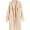 imageANRABESS Womens Long Cardigans Sweater 2025 Fall Dressy Casual Lapel Knit Warm Trench Coatigan Oversized Blazer Jacket CoatApricot
