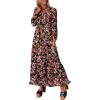 imageANRABESS Womens Long Sleeve Boho Maxi Dress 2025 Fall V Neck Floral Striped Casual Loose Fit Beach Vacation DressesFloral Black Red