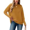 imageANRABESS Womens Oversized Batwing Long Sleeve Ribbed Knit Sweaters 2025 Fall OutfitsYellow