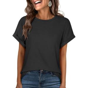 imageANRABESS Oversized Tshirts for Women Summer Tops Short Sleeve Casual Loose Basic Tee Shirt Cute Outfits 2025 Trendy ClothesBlack