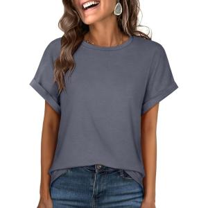 imageANRABESS Oversized Tshirts for Women Summer Tops Short Sleeve Casual Loose Basic Tee Shirt Cute Outfits 2025 Trendy ClothesGray
