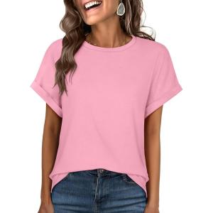 imageANRABESS Oversized Tshirts for Women Summer Tops Short Sleeve Casual Loose Basic Tee Shirt Cute Outfits 2025 Trendy ClothesPink