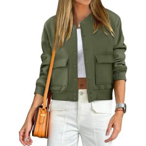 imageANRABESS Women Cropped Bomber Jacket 2025 Fashion Casual Trendy Varsity Y2k Jackets Fall OutfitsArmy Green
