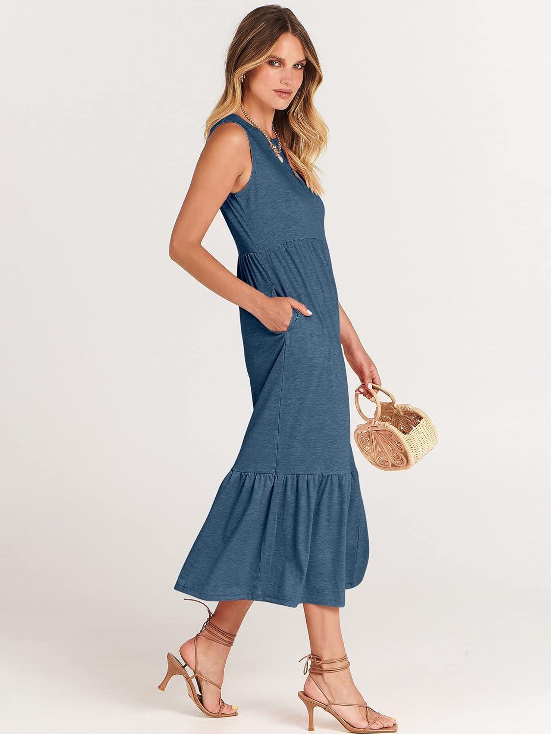 imageANRABESS Women Summer Casual Sleeveless Crewneck Sundress Aline Flowy Tiered Maxi Long Beach Dress Vacation OutfitsBlue